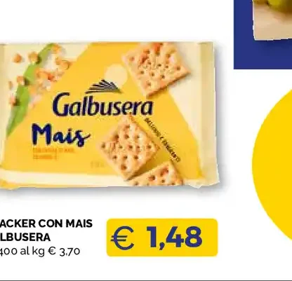 Cracker con mais Galbusera