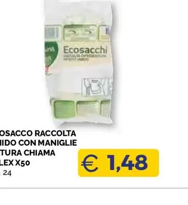 Ecosacco raccolta umido con maniglie Natura Chiama Selex