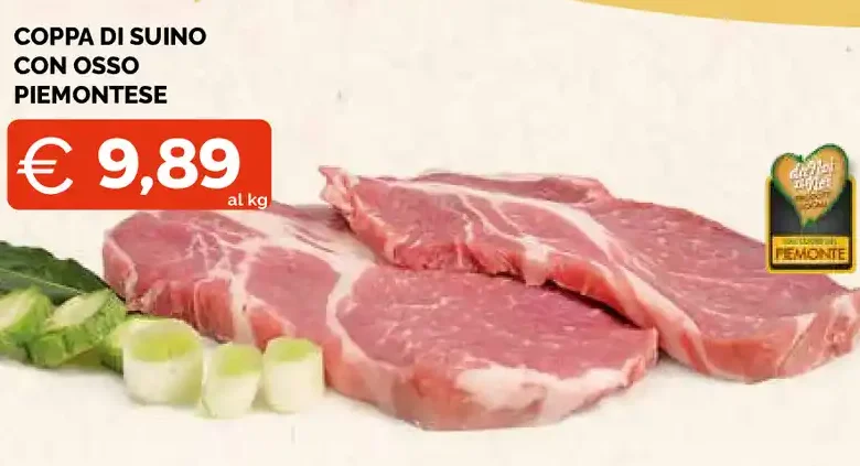 Coppa di suino con osso piemontese