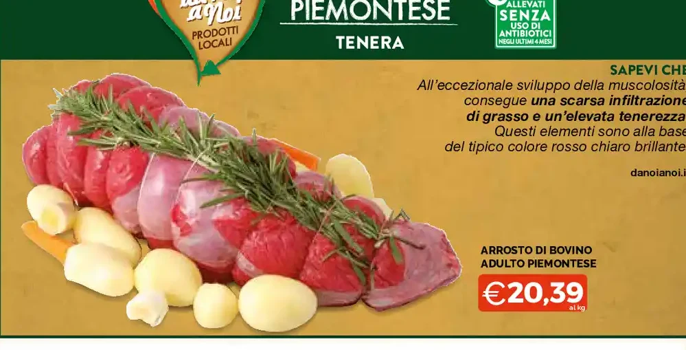 Arrosto di bovino adulto piemontese