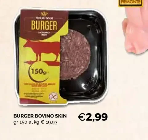 Burger bovino Skin