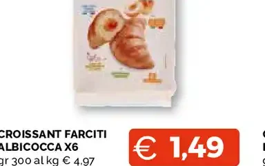 Croissant farciti albicocca x6