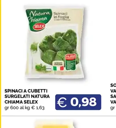 Spinaci a cubetti