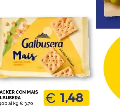 Cracker con mais