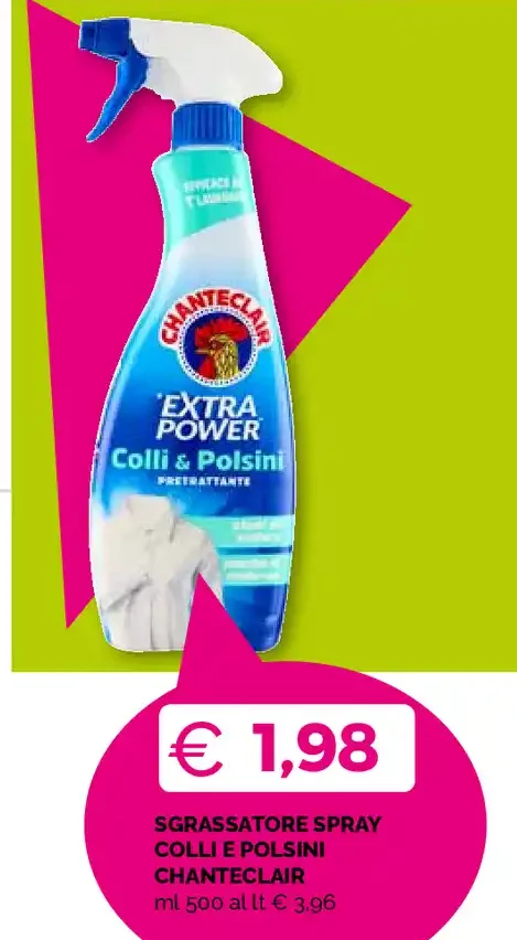 Sgrassatore spray Colle e Polsini Chanteclair