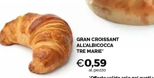 Gran croissant all'albicocca Tre Marie