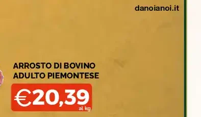 Arrosto di bovino adulto piemontese