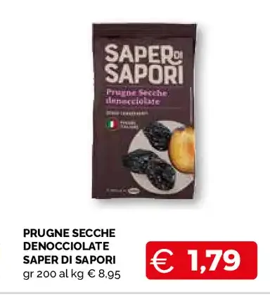 Prugne secche denocciolate Saper di Sapori