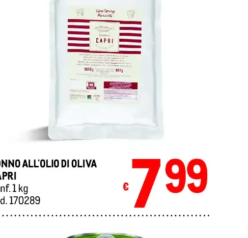 Tonno all'olio di oliva Capri
