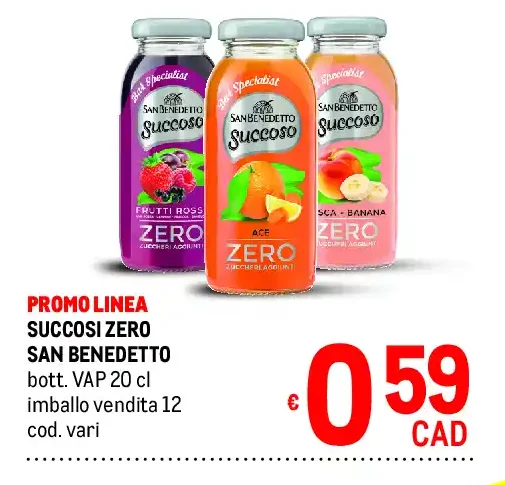 Succhi Zero San Benedetto