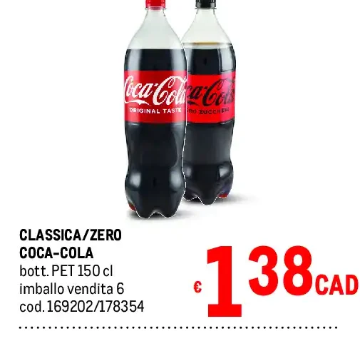 Coca-Cola classica/zero