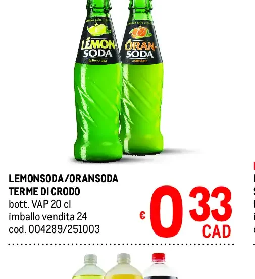 Lemonsoda/Oransoda Terme di Crodo