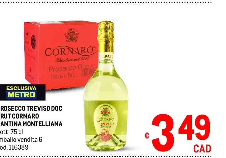 Prosecco Treviso DOC Brut Cornaro