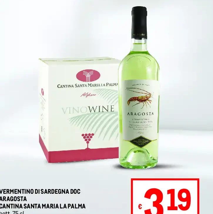 Vermentino di Sardegna DOC Aragosta