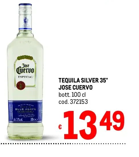Tequila Silver 35° Jose Cuervo