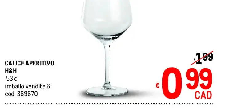 Calice aperitivo H&H 53 cl