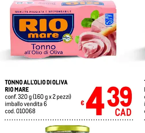 Tonno all'olio di oliva Rio Mare
