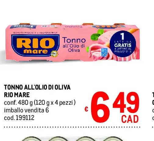 Tonno all'olio di oliva Rio Mare