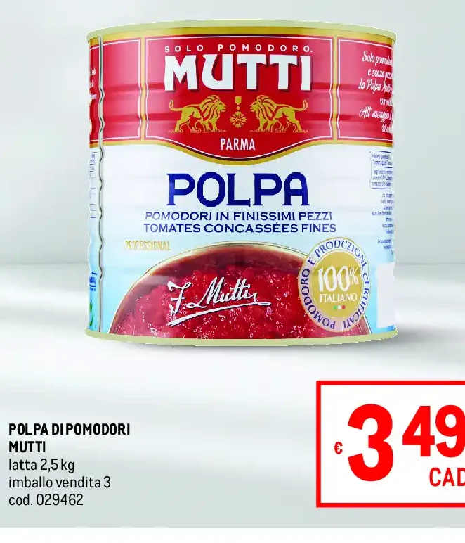 Polpa di pomodori Mutti