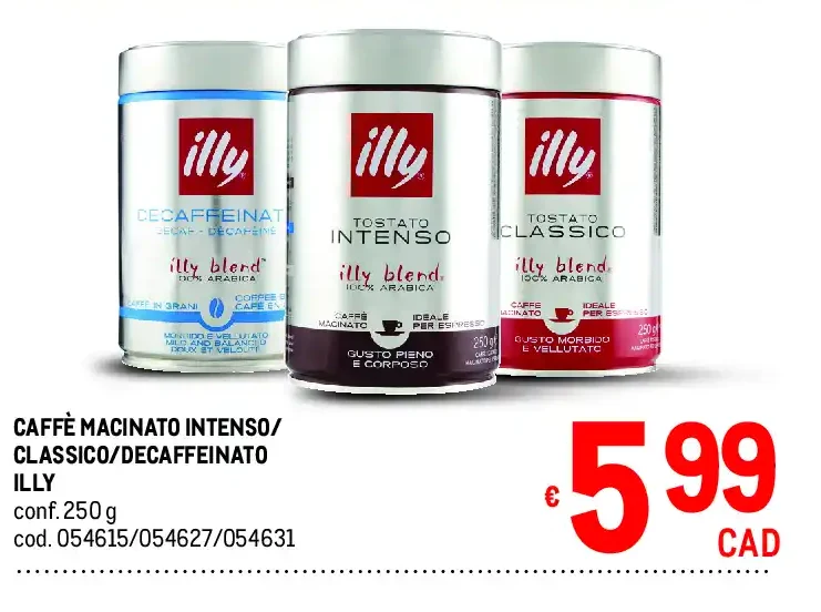 Caffè macinato Illy