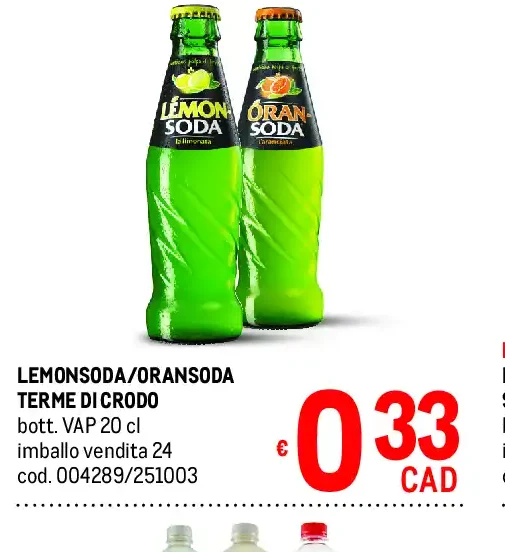 Lemonsoda/Oransoda Terme di Crodo