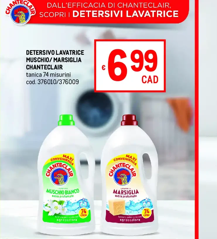 Detersivo lavatrice Chanteclair
