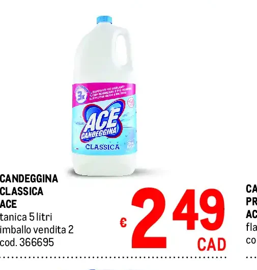 Candeggina classica Ace