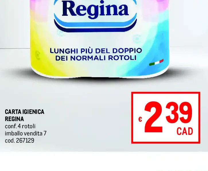 Carta igienica Regina