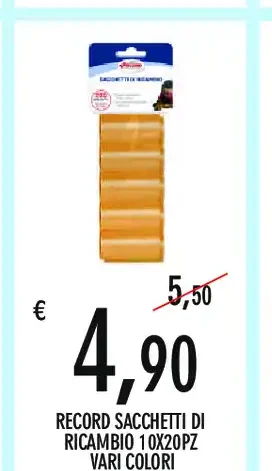 Record Sacchetti di Ricambio