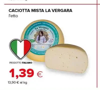 Caciotta mista La Vergara