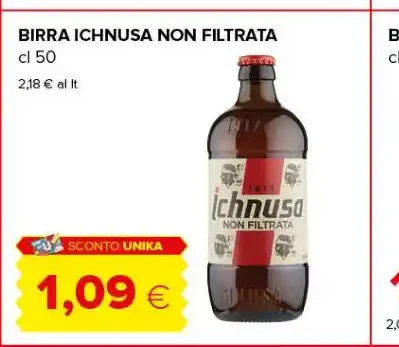 Birra Ichnusa non filtrata