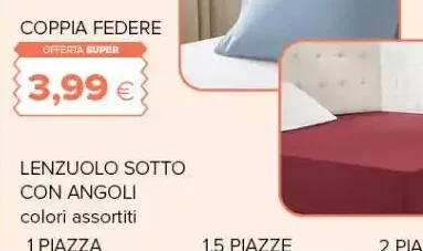 Coppia federe Nuvoletta 100% cotone