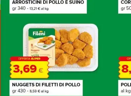 Nuggets di filetti di pollo