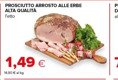 Prosciutto arrosto alle erbe alta qualità