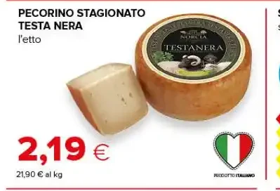 Pecorino stagionato Testa Nera
