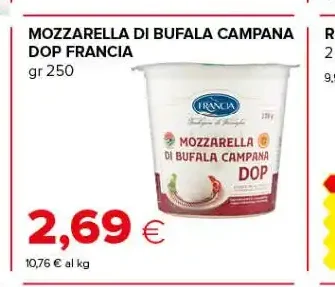 Mozzarella di bufala campana DOP Francia