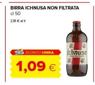 Birra Ichnusa Non Filtrata
