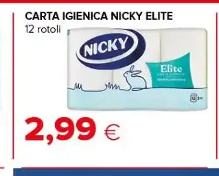 Carta igienica Nicky Elite