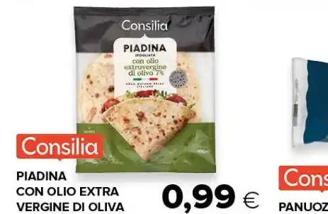 Piadina con olio extra vergine di oliva