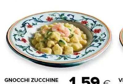 Gnocchi zucchine e mazzancolle