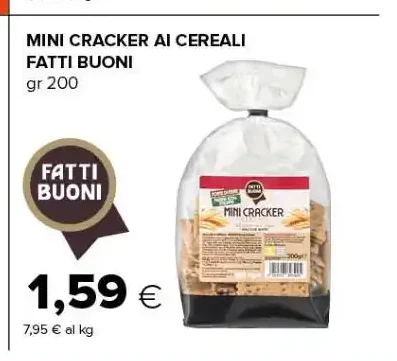 Mini cracker ai cereali