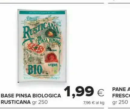 Base pinsa biologica rusticana