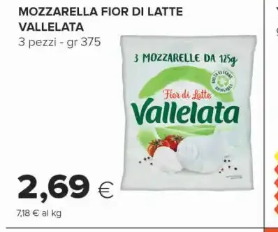 Mozzarella Fior di Latte Vallelata