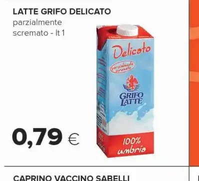 Latte Grifo Delicato parzialmente scremato