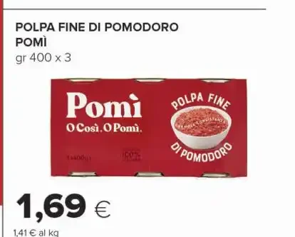 Polpa fine di pomodoro