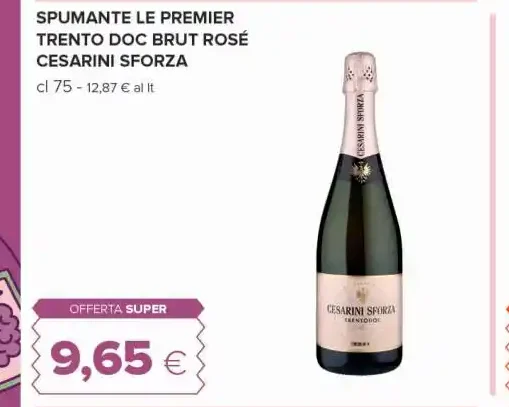 Spumante Le Premier Trento DOC Brut Rosé Cesarini Sforza