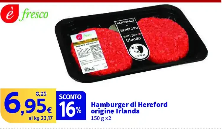 Hamburger di Hereford origine Irlanda