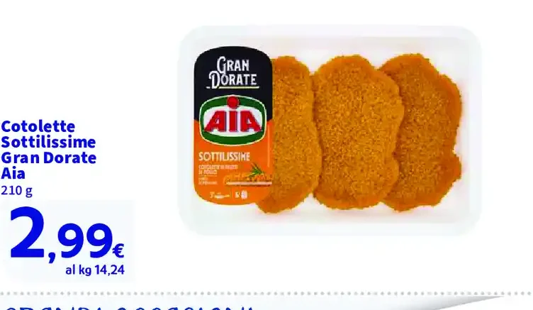 Cotolette Sottilissime Gran Dorate Aia