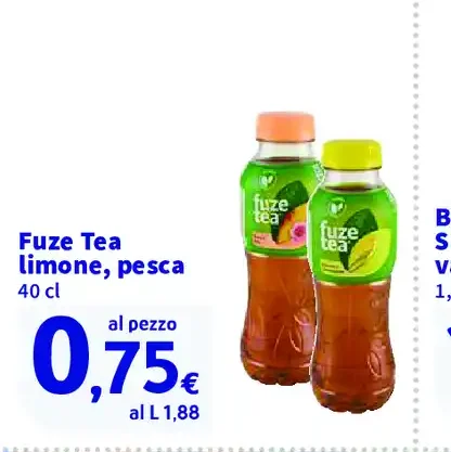 Fuze Tea limone, pesca