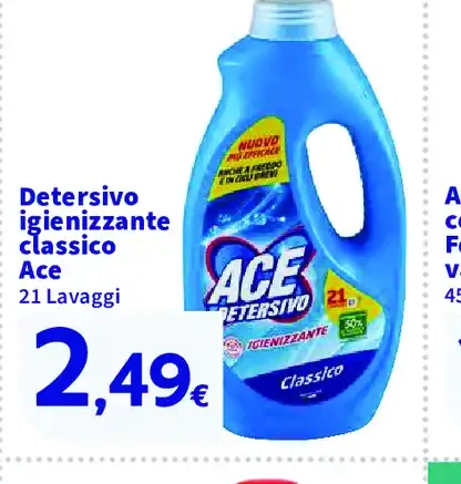 Detersivo igienizzante classico Ace